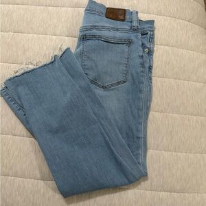 Madewell Light Blue cropped wide Leg Jeans